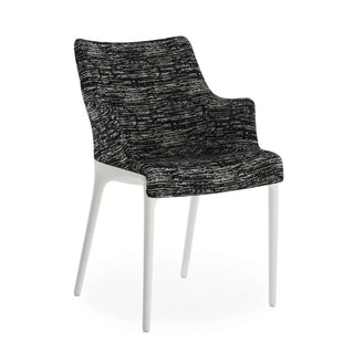 Kartell Eleganza Nia armchair in Melange fabric with white structure Buy on Shopdecor KARTELL collections