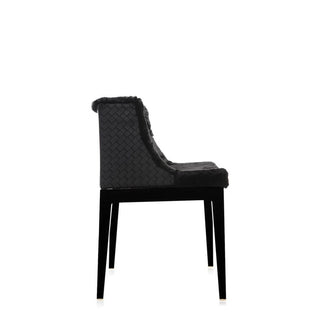 Kartell Mademoiselle Kravitz armchair faux-fur woven fabric with black structure Buy on Shopdecor KARTELL collections