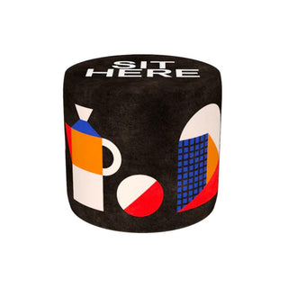 Qeeboo Oggian Sit Here Black S pouf Buy on Shopdecor QEEBOO collections