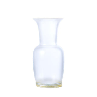 Venini Frozen Opalino 706.38 vase crystal gold leaf sandblasted h. 30 cm. Buy on Shopdecor VENINI collections
